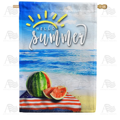 American Summer Fruit Double Sided House Flag