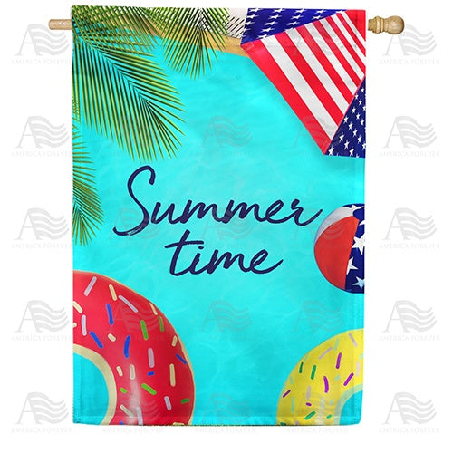 Pool Floats Double Sided House Flag