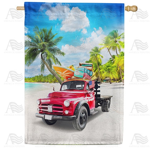 The Beach Hillbillies Double Sided House Flag