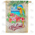 Welcome To Paradise Parrot Double Sided House Flag