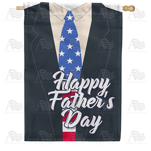 Patriotic Dad Double Sided House Flag