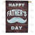 Father's Day On Wood Double Sided House Flag