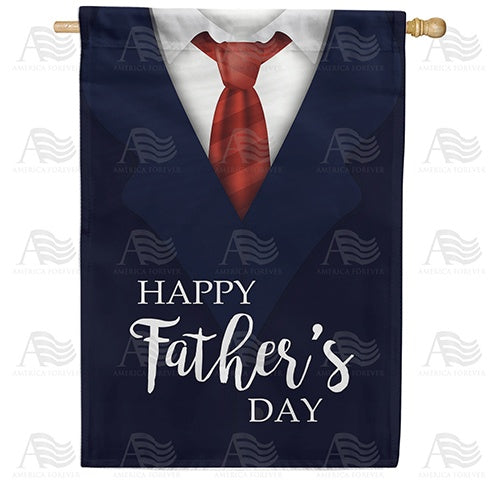 Classy Father's Day Double Sided House Flag