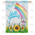 Summer Rainbow Double Sided House Flag