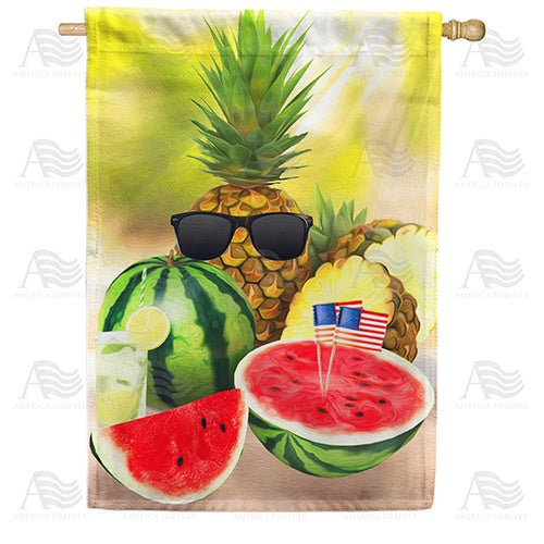 Summer Chill Feast Double Sided House Flag