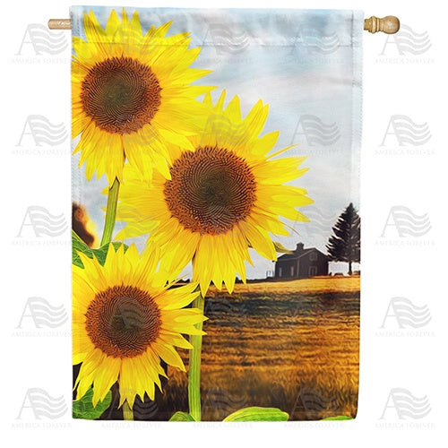 Country Sunshine Double Sided House Flag