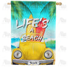 Beach Buggie Double Sided House Flag
