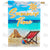 Summer Time At The Beach Double Sided House Flag