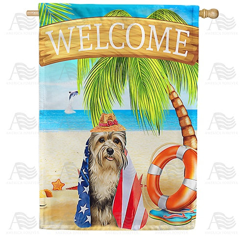 Dog Paddle Winner Double Sided House Flag