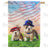 Patriotic Ma And Pa Bulldog Double Sided House Flag