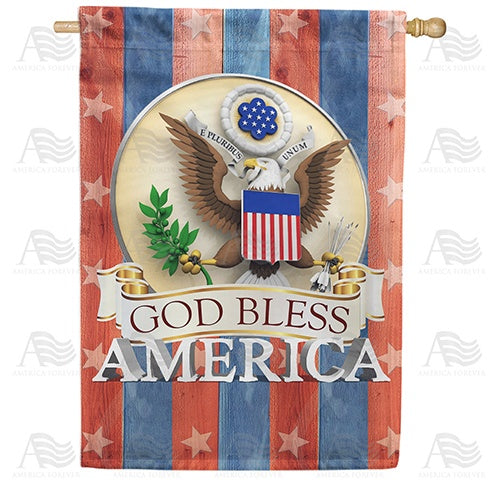 The Great Seal Of America Double Sided House Flag