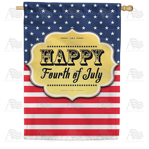 Stars And Stripes Double Sided House Flag