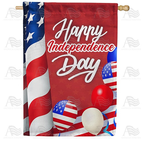 Independence Day Party Double Sided House Flag