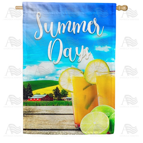 Summer Quencher Double Sided House Flag