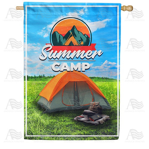 Summer Camping Double Sided House Flag