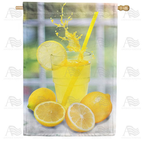 Lemonade Splash Double Sided House Flag