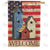 Americana Bird Houses Double Sided House Flag