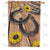 Horseshoes On Barn Floor Double Sided House Flag