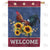 America Forever Welcome To Our Roost Double Sided House Flag