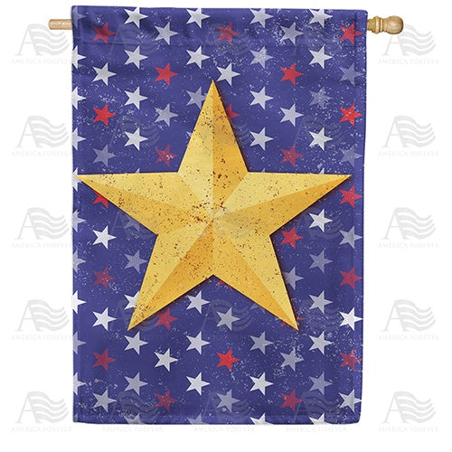 Speckled Star Double Sided House Flag
