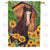 Horse loves Sunflowers Double Sided House Flag