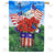 Uncle Sam's Flower Hat Double Sided House Flag