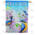 Blue Birds and Flowers Double Sided House Flag