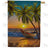 Tropical Maroon Double Sided House Flag