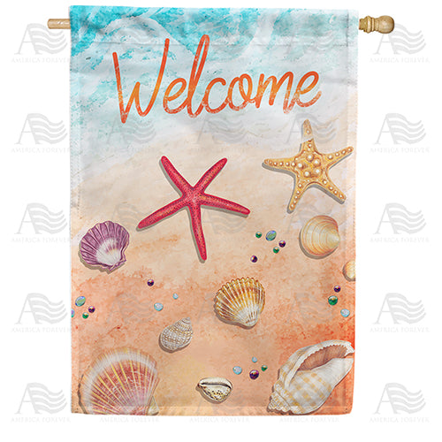 Sea Shore Treasures Double Sided House Flag