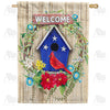 American Avian Wreath Double Sided House Flag