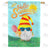 Summer Chill Gnome Double Sided House Flag