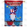 Politician Gnome Double Sided House Flag