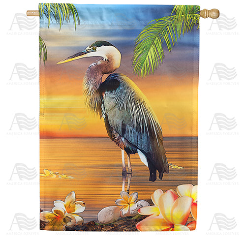 Heron Horizon Double Sided House Flag