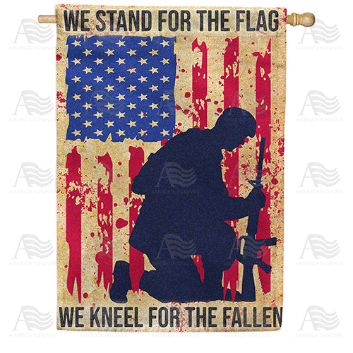 Respect For The Flag & The Fallen Double Sided House Flag