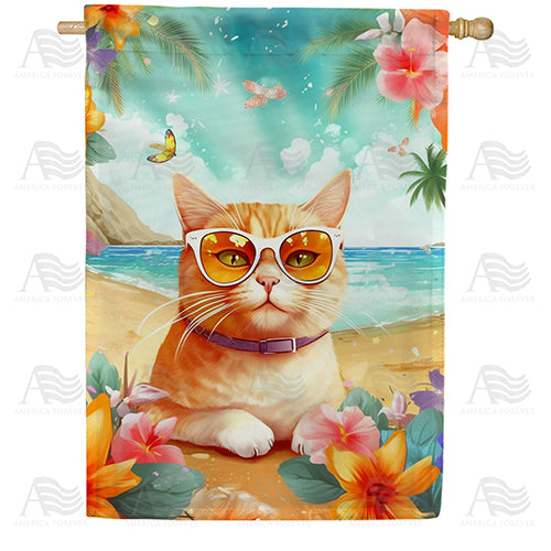 Fiji Feline Double Sided House Flag