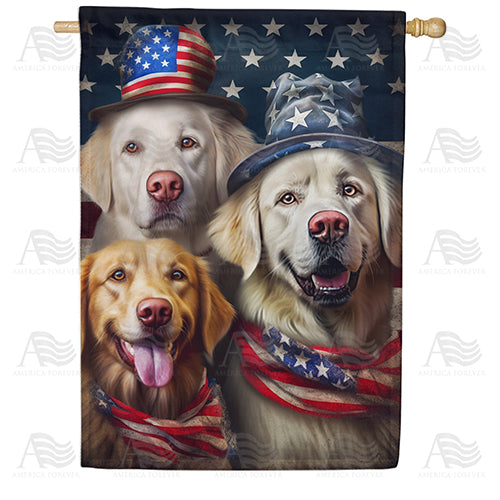 All American Dogs Double Sided House Flag