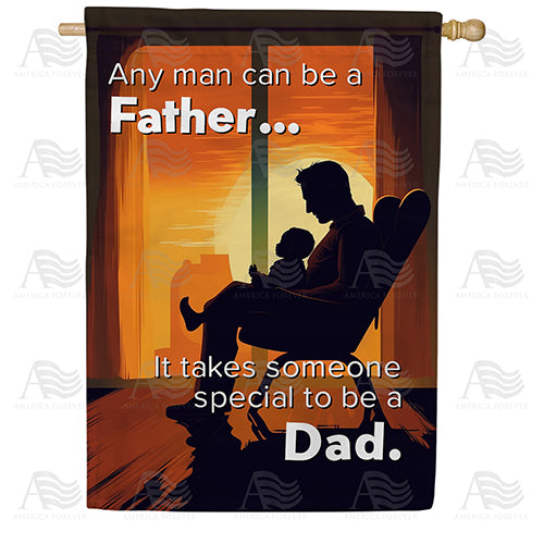 Special Man To Be Dad Double Sided House Flag