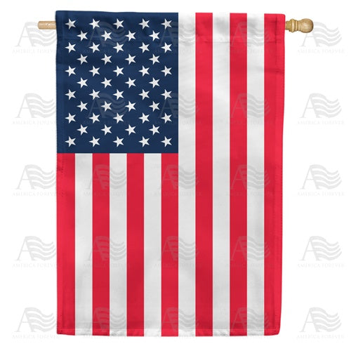 United States of America Double Sided House Flag