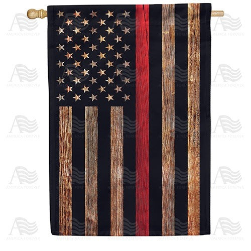 America Forever Thin Red Line Double Sided House Flag