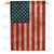 Tea-Stained USA Double Sided House Flag