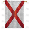 Alabama State Wood-Style Double Sided House Flag
