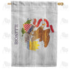 Illinois State Wood-Style Double Sided House Flag