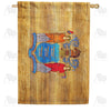 New Jersey State Wood-Style Double Sided House Flag