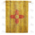 New Mexico State Wood-Style Double Sided House Flag