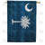 South Carolina State Wood-Style Double Sided House Flag