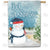 Let It Snow Watercolor Double Sided House Flag