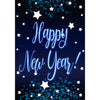 New Year Starlight Double Sided House Flag