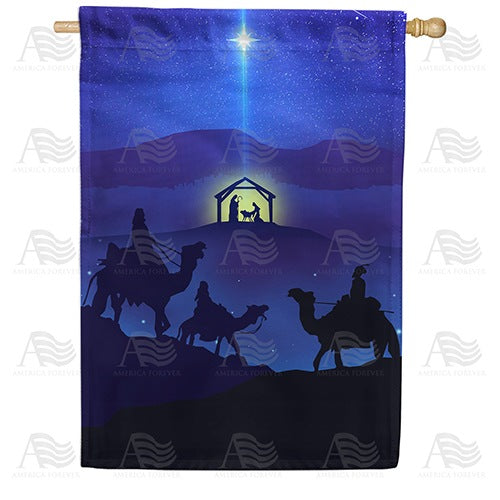 O Night Divine Double Sided House Flag