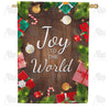 Joy To The World-Gifts Double Sided House Flag