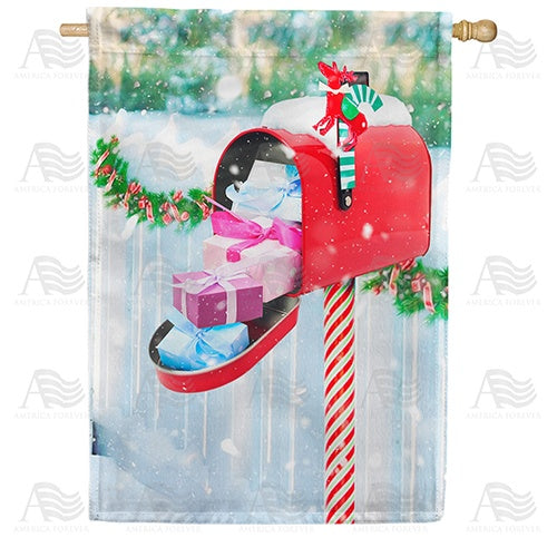 Christmas Gifts Delivery Double Sided House Flag